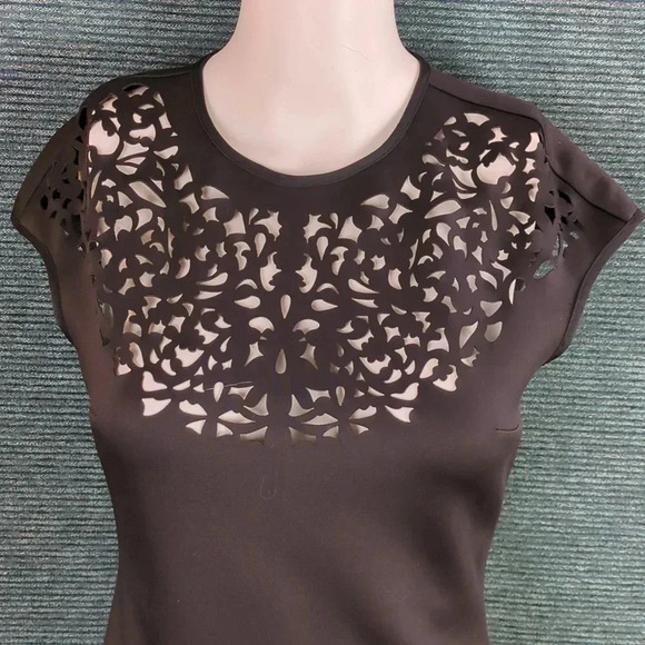 Clover Canyon Neoprene Laser Cut Out Midi-Dress - Picture 3 of 16